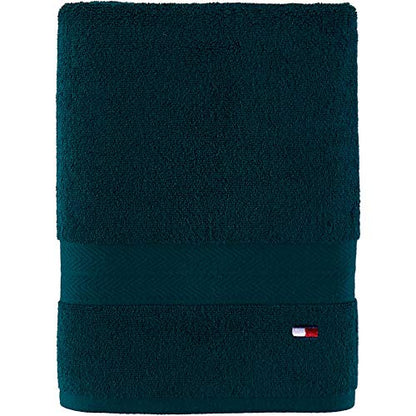 Tommy Hilfiger Modern American Solid Bath Towel, 30 X 54 Inches, 100% Cotton 574 GSM (Botanical Garden)