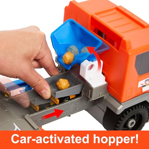 Matchbox Action Drivers Matchbox Transforming Excavator, Large-Scale Toy Truck & Playset with 1:64 Scale Vehicle & 4 Construction-Themed Accessories