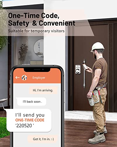 Keyless Entry Lock for Front Door, Zowill Electronic Keypad Deadbolt Smart Auto Lock, Anti-Peeping Password, 20 Customizable User Codes, IP54 Weatherproof, Easy to Install , Satin Nickel