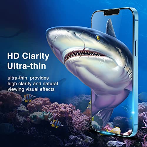 AUIMSOCO 2 Pack Screen Protector Compatible for iPhone 15 Pro Max [6.7 inch Display] with 2 Pack Tempered Glass Camera Lens Protector Anti Scratch, Bubble Free [4 Pack]