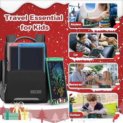 FLUESTON Toys LCD Writing Tablet Toddler,Toys for Boys Girls 3 4 5 6 7 8year,8.8 Inch 3pcs in 1 Pack Drawing Pad Toy Christmas Birthday Gifts for Kids,Drawing Tablet Doodle Board Cute Christmas Theme