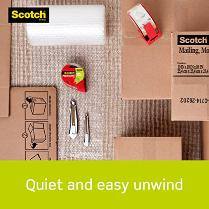 Scotch Sure Start Packing Tape, Clear, Quiet Unwind and Easy Start, 1.88 in. x 54.6 yd., 1 Tape Roll