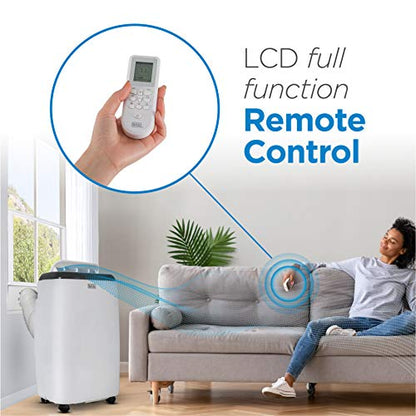 BLACK+DECKER 10,000 BTU Portable Air Conditioner with Remote Control, White