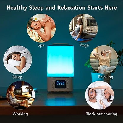 Baby Sound Machine with Night Light - Soothing White Noise for Infants and Kids,Timer & Memory Function