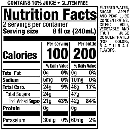 Snapple Apple Juice Drink, 16 fl oz recycled plastic bottle, Pack of 12