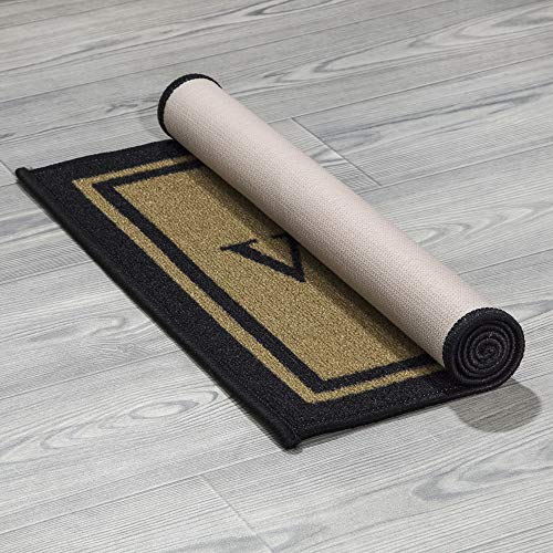 Ottomanson Welcome Collection Non-Slip Rubberback Welcome Design 2x3 Indoor Entryway Doormat, 20" x 30", Beige Welcome
