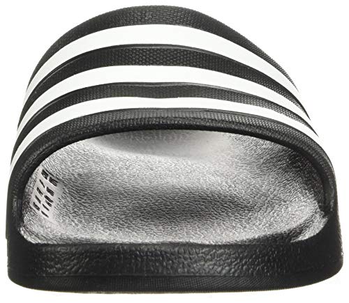 adidas Unisex Adilette Aqua Slides Sandal, Core Black/White/Core Black, 9 US Men