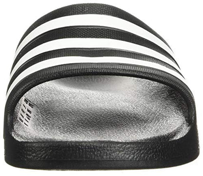 adidas Unisex Adilette Aqua Slides Sandal, Core Black/White/Core Black, 9 US Men