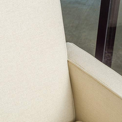 Christopher Knight Home Darvis Fabric Recliner, Beige, 31.5D x 25.6W x 39.98H in