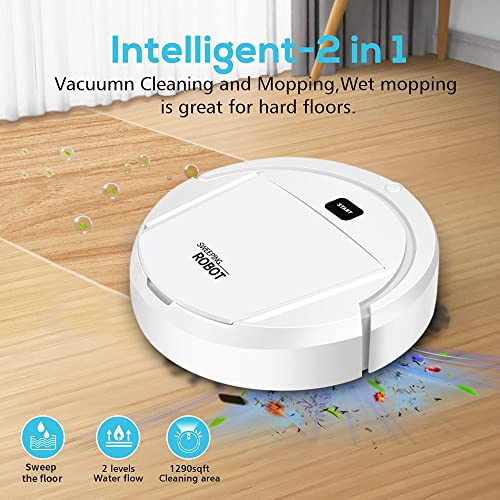 Ztot0p Sweeping Robot,Robot Vacuum Cleaner,Cleans Hard Floors to Medium-Pile Carpets,22000pa Super-Strong Suction,Ultra Slim Quiet,Integral Memory Multiple Cleaning Modes Vacuum Best for Pet Hairs 3