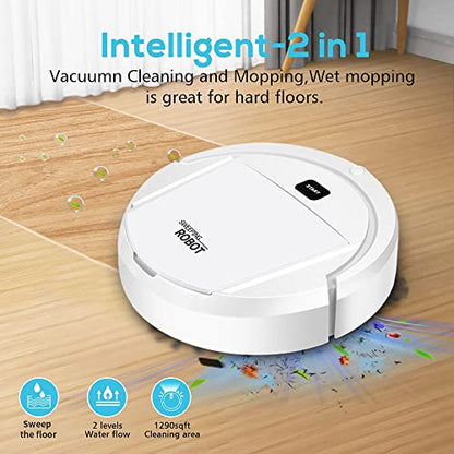 Ztot0p Sweeping Robot,Robot Vacuum Cleaner,Cleans Hard Floors to Medium-Pile Carpets,22000pa Super-Strong Suction,Ultra Slim Quiet,Integral Memory Multiple Cleaning Modes Vacuum Best for Pet Hairs 3