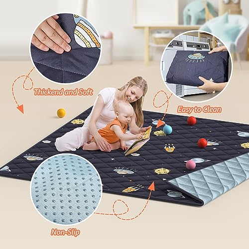 ANJUMY Baby Playpen with Mat Included 50x50 playpen for Babies and Toddlers,Indoor & Outdoor Activity Center,Kids Playpen with Gate,Safety Baby Fence Play Area with 50pcs Ocean Balls,Breathable Mesh