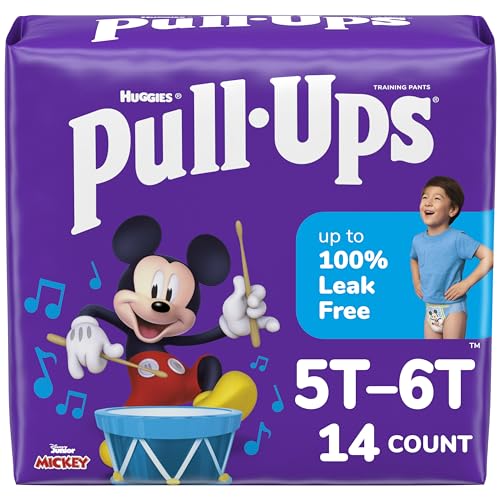 Pull-Ups Boys' Potty Training Pants, 5T-6T (46+ lbs), 14 Count