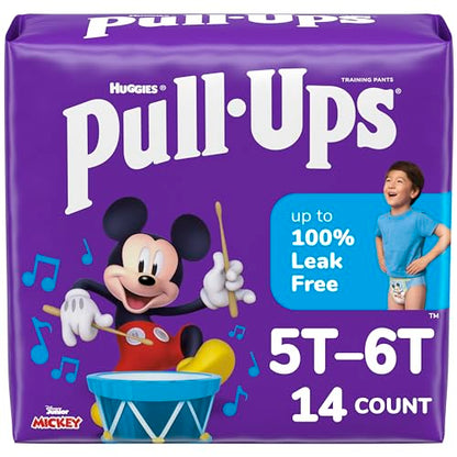 Pull-Ups Boys' Potty Training Pants, 5T-6T (46+ lbs), 14 Count