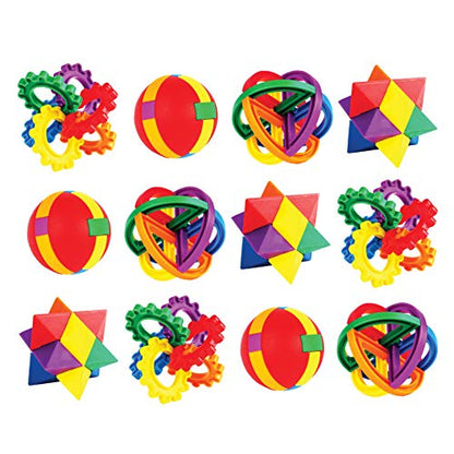 Neliblu Party Favors for Kids, 12 Pack (8.82 x 6.69 x 2.91) Fun Puzzle Balls - Goody Bag Fillers-Treasure Box Prizes for Classroom,Fidget Brain Teaser Puzzles Clear Instructional Videos Included