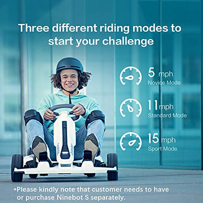EXPIRED.  Segway Ninebot GoKart Kit, Outdoor Race Pedal Go Karting Car for Kids and Adults, Adjustable Length and Height, Ride on Toys