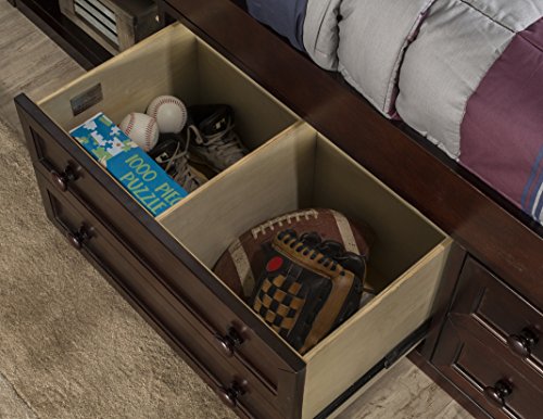Hillsdale Furniture Hillsdale Bed with One Storage Unit, Full, Chocolate