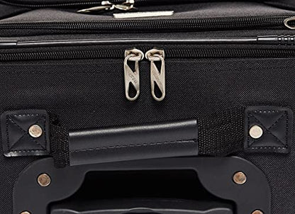 American Tourister Fieldbrook XLT Softside Upright Luggage, Black, 4-Piece Set (BB/WD/21/25 UP)