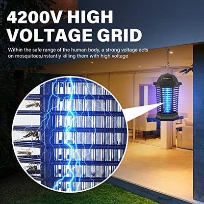Bug Zapper Outdoor, Mosquito Zapper Indoor, Fly Zapper, Fly Trap, Insect Trap for Garden Backyard Patio