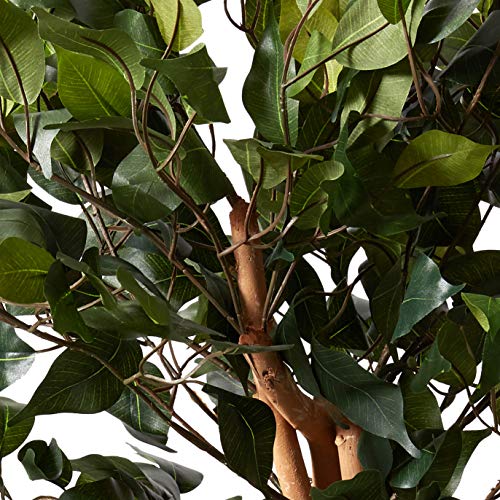 Nearly Natural 3' Ficus Silk Artificial Trees, 36in, Green