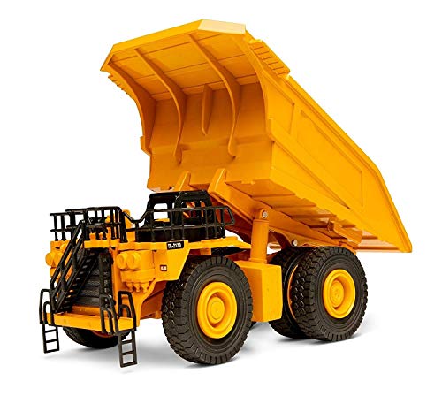 Top Race Diecast Heavy Metal Construction Toy Tractor 1:40 Scale (Dump Truck) Diecast Metal Vehicle Toys for Kids 8+ | Dumptruck for Adults | Yellow & Black Dump Truck Toys