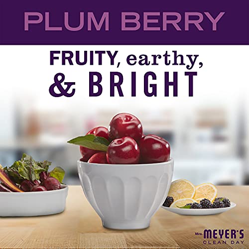 Add 4 To Your Cart! MRS. MEYER'S CLEAN DAY Hand Soap, Made with Essential Oils, Biodegradable Formula, Plum Berry, 12.5 fl. oz 4ct
