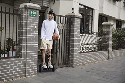 Segway Ninebot S Smart Self-Balancing Electric Scooter, Dual 400W Motor, Max 13.7 Miles Range & 10MPH, Hoverboard with LED Light, Compatible with Gokart kit
