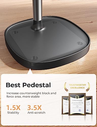 LISEN Cell Phone Stand, Height Angle Adjustable Phone Stand for Desk, Thick Case Friendly Phone Holder Stand, Taller iPhone Stand Compatible with All Mobile Phones,iPhone, Switch,iPad,Tablet(4-10in)