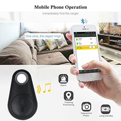 Portable GPS Tracking, Mobile Tracking, Smart Anti Loss Device for Kids Dog Pet Cat Wallet Keychain Luggage,Two-Way Alarm,App Control Black