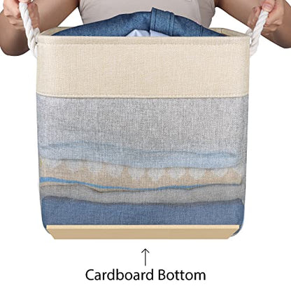 Syeeiex Storage Bins, [3-Pack] 13x13x13 Storage Cube Bins, Collapsible Storage Cubes, Storage Baskets, Versatile Fabric Storage Bins for Storing Cloths, Kid's Toys, Books on Bedroom or Living Room