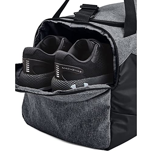 Under Armour unisex-adult Undeniable 5.0 Duffle , Pitch Gray Medium Heather (012)/Metallic Silver , Large