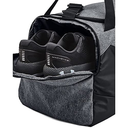Under Armour unisex-adult Undeniable 5.0 Duffle , Pitch Gray Medium Heather (012)/Metallic Silver , Large