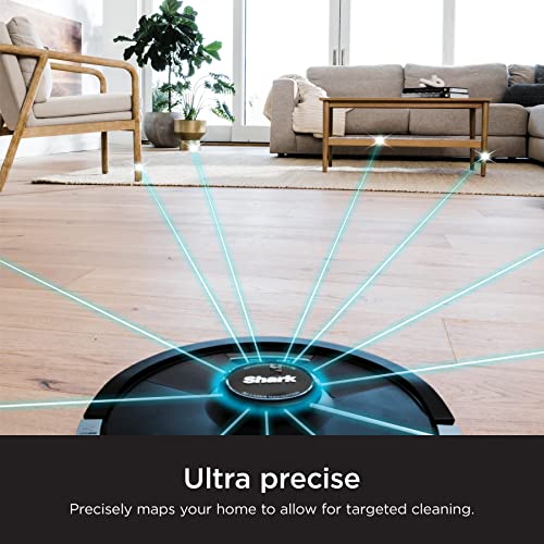 SHARK RV2620WD AI Ultra Robot Vacuum and Mop with Matrix Clean Navigation, CleanEdge Technology, Perfect for Pet Hair, Compatible with Alexa, Black/Mocha