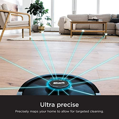 SHARK RV2620WD AI Ultra Robot Vacuum and Mop with Matrix Clean Navigation, CleanEdge Technology, Perfect for Pet Hair, Compatible with Alexa, Black/Mocha