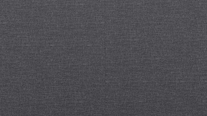 DHP Janford Upholstered Platform Bed with Modern Vertical Stitching on Rectangular Headboard, Queen, Gray Linen