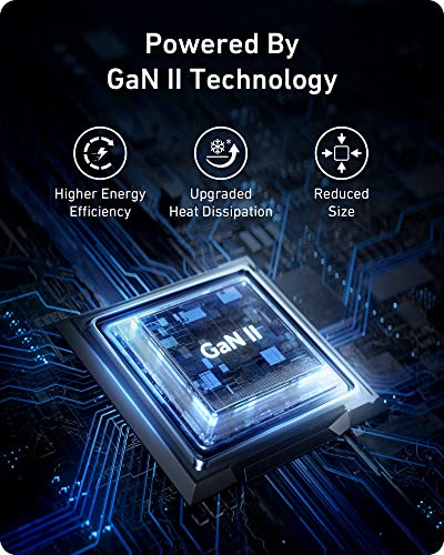 Anker 736 Nano II 100W USB C Charger - Compact, 3-Port GaN Fast Charger for MacBook Pro/Air, Google Pixelbook, ThinkPad, Dell XPS, iPad Pro, iPhone 14/Pro, Galaxy S22/S20 - Ideal for Travel