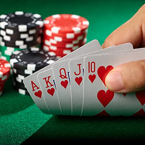 PLAYWUS Poker Chip Set Professional,500PCS Casino Poker Chips with Aluminum Case,11.5 Gram Chips for Texas Holdem Blackjack Gambling