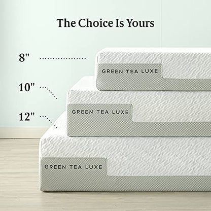 ZINUS 10 Inch Green Tea Luxe Memory Foam Mattress / Pressure Relieving / CertiPUR-US Certified / Bed-in-a-Box / All-New / Made in USA, Twin