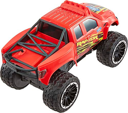 Hot Wheels Remote Control Truck, Red Ford F-150 RC Vehicle with Full-Function Remote Control, Large Wheels & High-Performance Engine, 2.4 GHz with Range of 65 Feet [Amazon Exclusive]