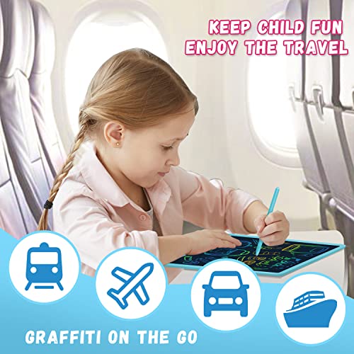 Kids Toys 2 Packs LCD Writing Tablet, 3 4 5 6 Year Old Boys Toys Gifts Doodle Board, 10 Inch Drawing Pad Airplane Travel Road Trip Essentials, Toddler Kids Games Birthday Christmas Stocking Stuffers