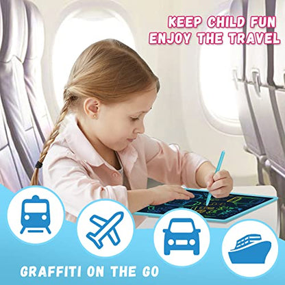 Kids Toys 2 Packs LCD Writing Tablet, 3 4 5 6 Year Old Boys Toys Gifts Doodle Board, 10 Inch Drawing Pad Airplane Travel Road Trip Essentials, Toddler Kids Games Birthday Christmas Stocking Stuffers