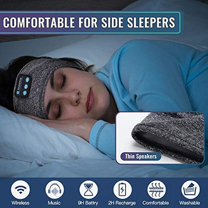 Sleep Headphones, Lavince Bluetooth Sleeping Headphones Headband Soft Elastic Bluetooth Headband,Cool Tech Gadgets Sleeping Christmas Valentine's Day Birthday Gifts for Women&Men
