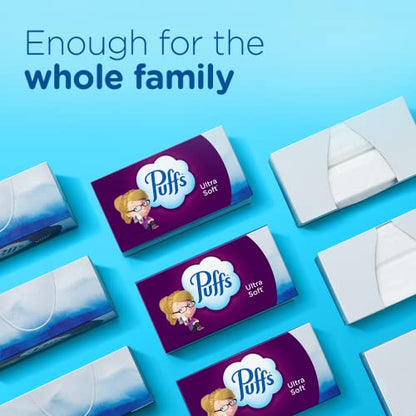 Puffs Ultra Soft Non-Lotion Facial Tissues, 1 Cube, 48 Tissues Per Box