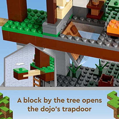 LEGO Minecraft The Training Grounds Toy Building Set 21183 Minecraft Toy for Kids, Boys and Girls Age 8+ Years Old, Building Kit with House, Cave, Trapdoor, and Ninja, Rogue and Bat Minecraft Figures