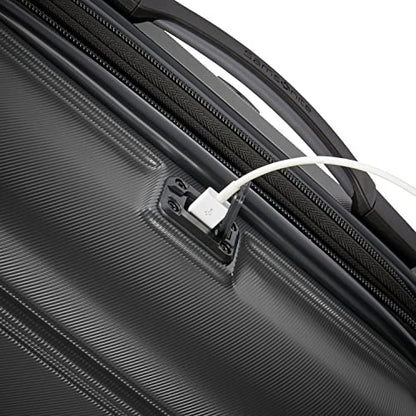 Samsonite Omni 2 Hardside Expandable Luggage with Spinners | Solid Charcoal | 2PC SET (Carry-on/Medium)