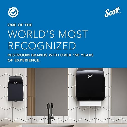 Scott Pro Automatic Hard Roll Paper Towel Dispenser System (34348), for Blue Core Scott Pro Roll Towels, Smoke/Black, 1 / Case
