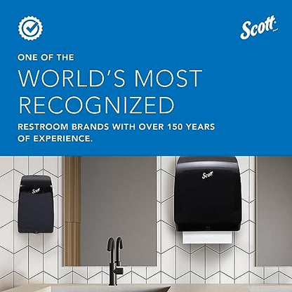 Scott Pro Automatic Hard Roll Paper Towel Dispenser System (34348), for Blue Core Scott Pro Roll Towels, Smoke/Black, 1 / Case
