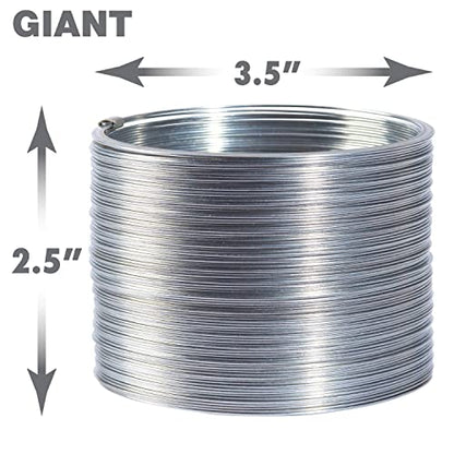 The Original Slinky® Brand Fidget Toy Pack: 1 Giant, 1 Classic, and 1 Slinky Junior Walking Metal Spring Kids Toys for Ages 5 Up