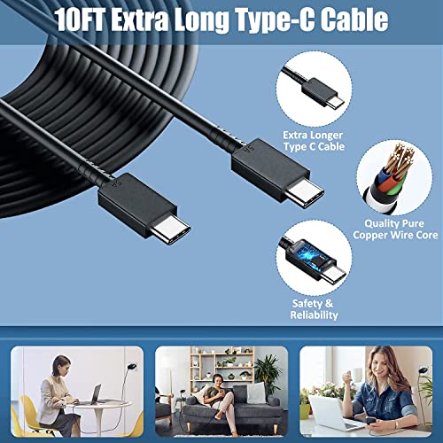 45W Samsung USB-C Super Fast Charger 10FT Type C Charger Cable Cord Fast Charging Android Phone Wall Charger Block for Samsung Galaxy S23 Ultra/S23/S23+/S22/S22 Ultra/S22+/S21, Galaxy Tab S8+, 2Pack