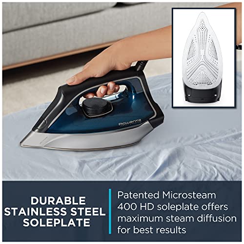 Rowenta Perfect Steam Pro Stainless Steel Soleplate Professional Steam Station for Clothes 37 Ounce Removable Tank Fast Heat Up, 1800 Watts Iron, Fabric Steamer, Garment Steamer DG8624